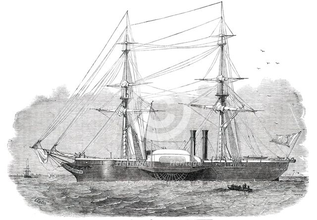 The Steam-Brig "Governole", built for the Sardinian Government, 1850. Creator: Smyth.