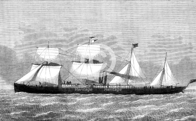 The steam-ship Duke of Devonshire, built at Barrow-In-Furness, 1873. Creator: Unknown.