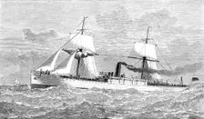 The steam-ship Kinfauns Castle, built of steel, 1880. Creator: Unknown