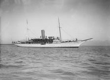 The steam yacht Marynthea 1911. Creator: Kirk & Sons of Cowes