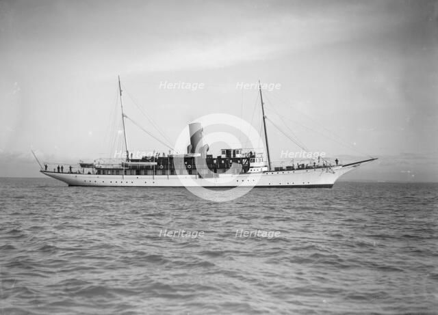 The steam yacht 'Marynthea', 1911. Creator: Kirk & Sons of Cowes.