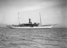 The steam yacht Marynthea 1911. Creator: Kirk & Sons of Cowes