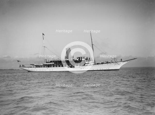 The steam yacht 'Marynthea', 1911. Creator: Kirk & Sons of Cowes.