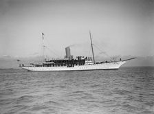 The steam yacht Marynthea 1911. Creator: Kirk & Sons of Cowes