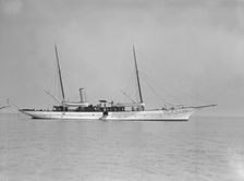 The steam yacht Mera 1911. Creator: Kirk & Sons of Cowes