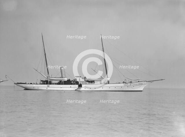 The steam yacht 'Mera', 1911. Creator: Kirk & Sons of Cowes.