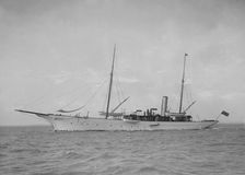 The steam yacht Mera 1911. Creator: Kirk & Sons of Cowes