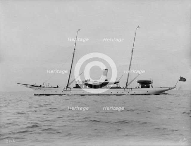 The steam yacht 'Anemone'. Creator: Kirk & Sons of Cowes.
