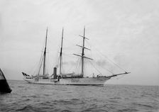 The steam yacht Cuhona under way. Creator: Kirk & Sons of Cowes