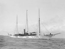 The steam yacht Clementina 1914. Creator: Kirk & Sons of Cowes