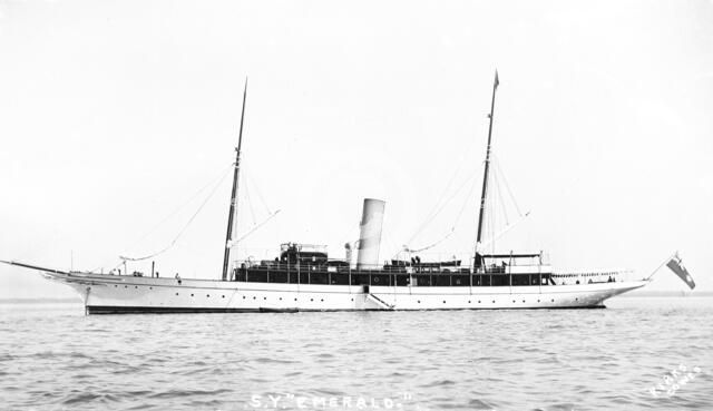 The steam yacht 'Emerald'. Creator: Kirk & Sons of Cowes.
