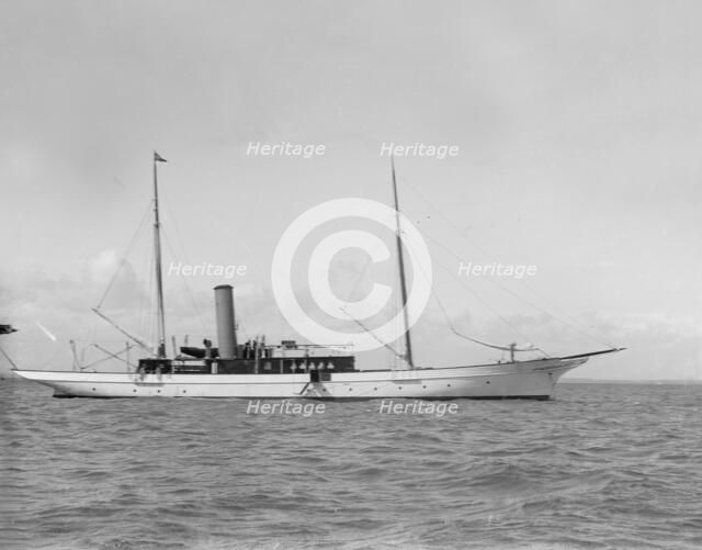 The steam yacht 'Floreal'. Creator: Kirk & Sons of Cowes.