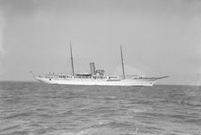 The steam yacht Glencairn 1912. Creator: Kirk & Sons of Cowes