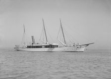 The steam yacht Isa 1911. Creator: Kirk & Sons of Cowes