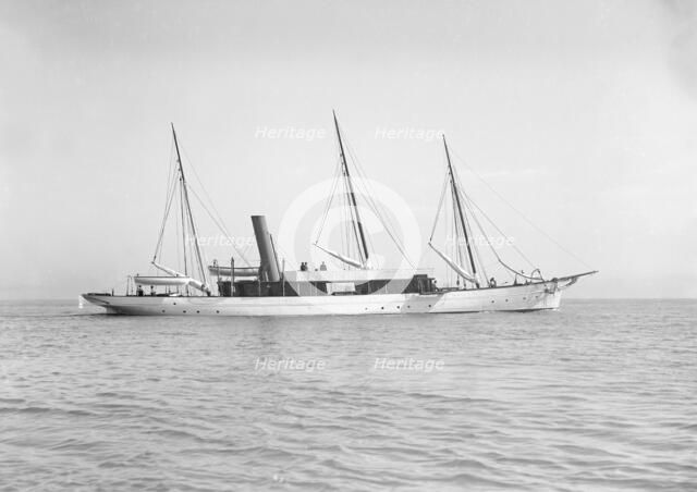 The steam yacht 'Isa', 1911. Creator: Kirk & Sons of Cowes.