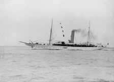 The steam yacht Jason 1913. Creator: Kirk & Sons of Cowes