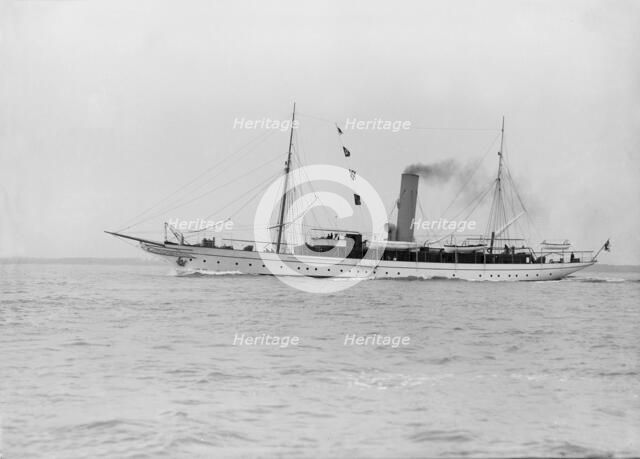The steam yacht 'Jason', 1913. Creator: Kirk & Sons of Cowes.