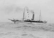 The steam yacht Jason 1913. Creator: Kirk & Sons of Cowes