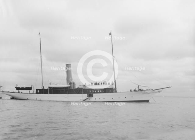 The steam yacht 'Lady Calista'. Creator: Kirk & Sons of Cowes.