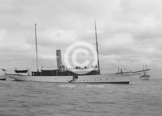 The steam yacht 'Lady Calista'. Creator: Kirk & Sons of Cowes.