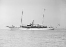 The steam yacht Lorna 1911. Creator: Kirk & Sons of Cowes