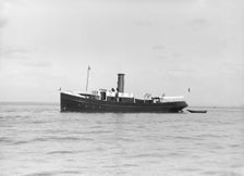 The steam yacht Porthos 1912. Creator: Kirk & Sons of Cowes