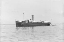 The steam yacht Porthos 1912. Creator: Kirk & Sons of Cowes