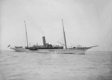 The steam yacht Sheilah 1911. Creator: Kirk & Sons of Cowes