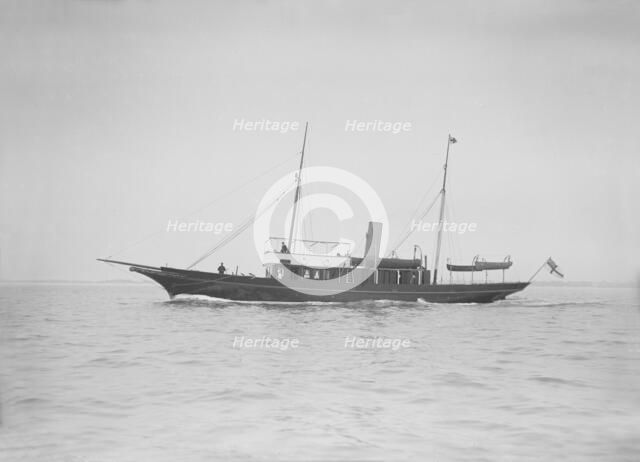 The steam yacht 'Sirocco', 1911. Creator: Kirk & Sons of Cowes.