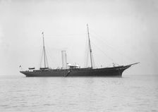 The steam yacht Valiant 1912. Creator: Kirk & Sons of Cowes