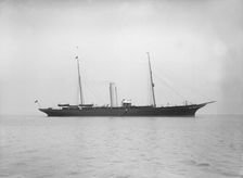 The steam yacht Valiant 1912. Creator: Kirk & Sons of Cowes