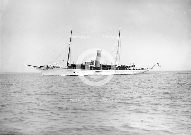The steam yacht 'Vanessa' under way,1913. Creator: Kirk & Sons of Cowes.