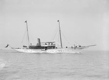 The steam yacht Westoe 1911. Creator: Kirk & Sons of Cowes