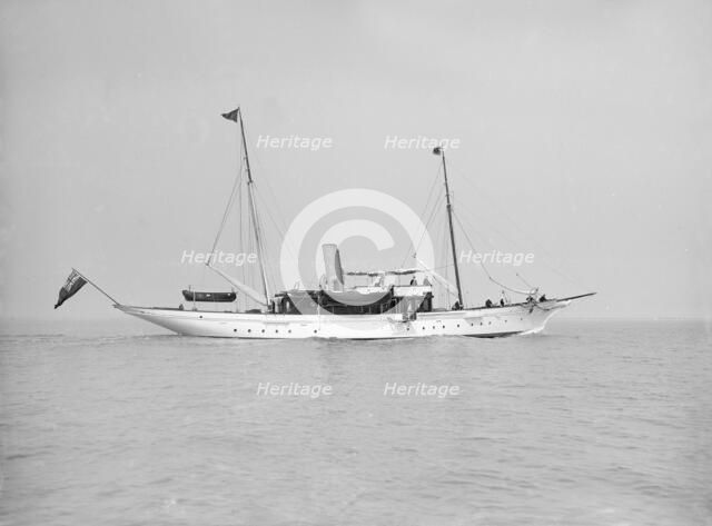 The steam yacht 'Westoe', 1911. Creator: Kirk & Sons of Cowes.