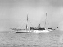 The steam yacht Westoe 1911. Creator: Kirk & Sons of Cowes