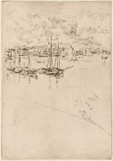 The Steamboat, Venice, 1879/1880. Creator: James Abbott McNeill Whistler
