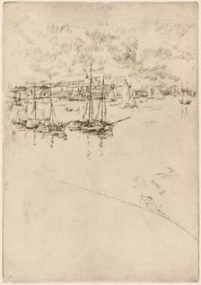 The Steamboat, Venice, 1879/1880. Creator: James Abbott McNeill Whistler