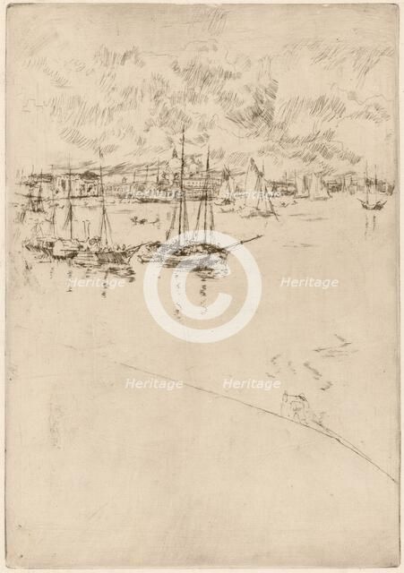 The Steamboat, Venice, 1879/1880. Creator: James Abbott McNeill Whistler.