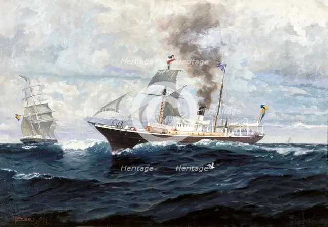 The steamship Gustaf II Adolf, 1899. Creator: Anund Emanuel.