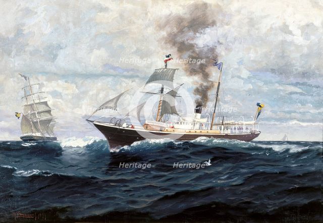The steamship Gustaf II Adolf, 1899. Creator: Anund Emanuel.