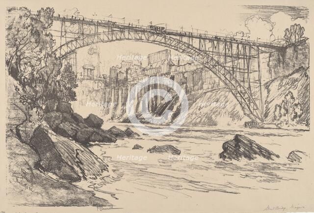 The Steel Bridge, 1910. Creator: Joseph Pennell.