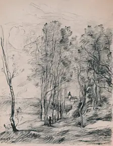 The Steeple of Saint-Nicolas-Les-Arras c.1870s, (1946). Artist: Jean-Baptiste-Camille Corot