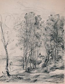 The Steeple of Saint-Nicolas-Les-Arras c.1870s, (1946). Artist: Jean-Baptiste-Camille Corot