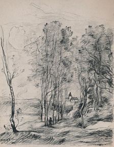 The Steeple of Saint-Nicolas-Les-Arras c.1870s, (1946). Artist: Jean-Baptiste-Camille Corot