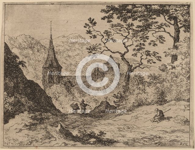 The Steeple, probably c. 1645/1656. Creator: Allart van Everdingen.