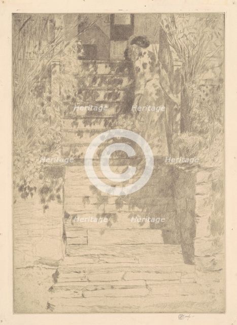 The Steps, 1915. Creator: Frederick Childe Hassam.