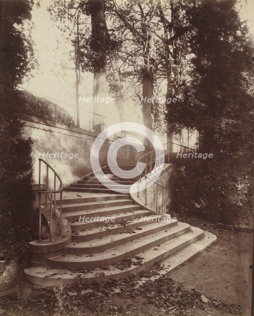 The Steps at Saint-Cloud, 1906. Creator: Eugene Atget.