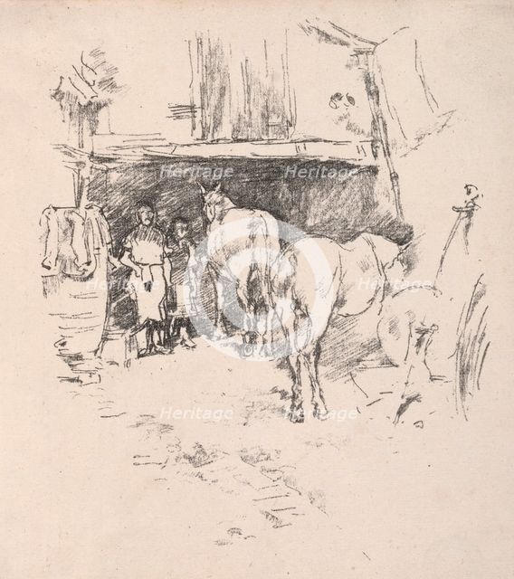 The Steps, Luxembourg Gardens. Creator: James McNeill Whistler (American, 1834-1903).