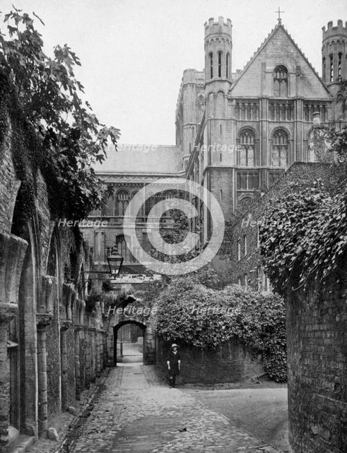 The Steps, Peterborough Cathedral, Cambridgeshire, 1924-1926. Artist: Francis Frith & Co