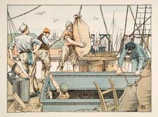 The Stevedore, from Four and Twenty Toilers, pub. 1900 (colour lithograph)